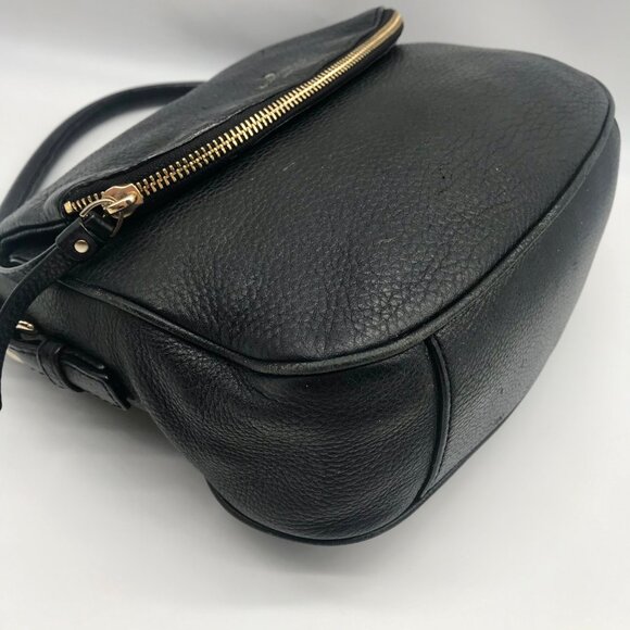 Kate Spade Black Pebbled Leather Cobble Hill Devin Satchel Bag - Picture 6 of 11